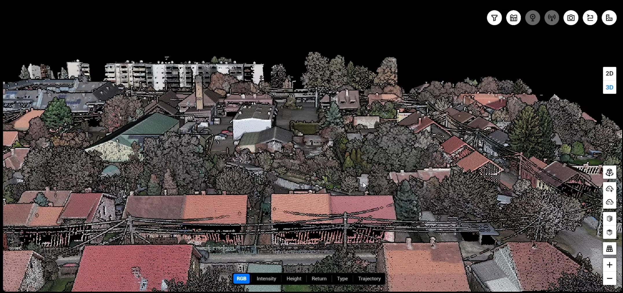 DTM model digital al terenului din LiDAR