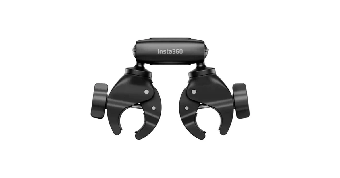 Insta360 Motorcycle Selfie Stick Support Clamp | Dronshop.ro