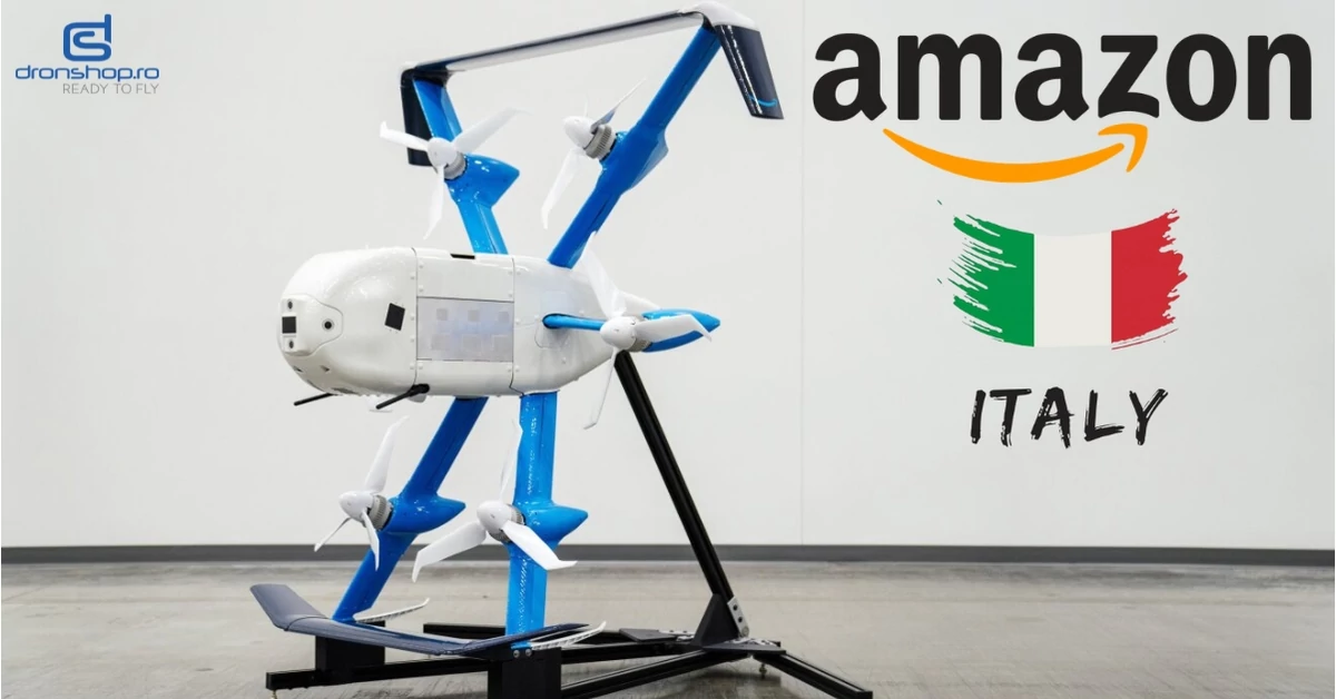 Amazon a testat cu succes dronele de livrare in Italia