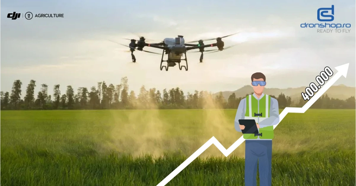 Aproape 400.000 de drone agricole DJI sunt utilizate global