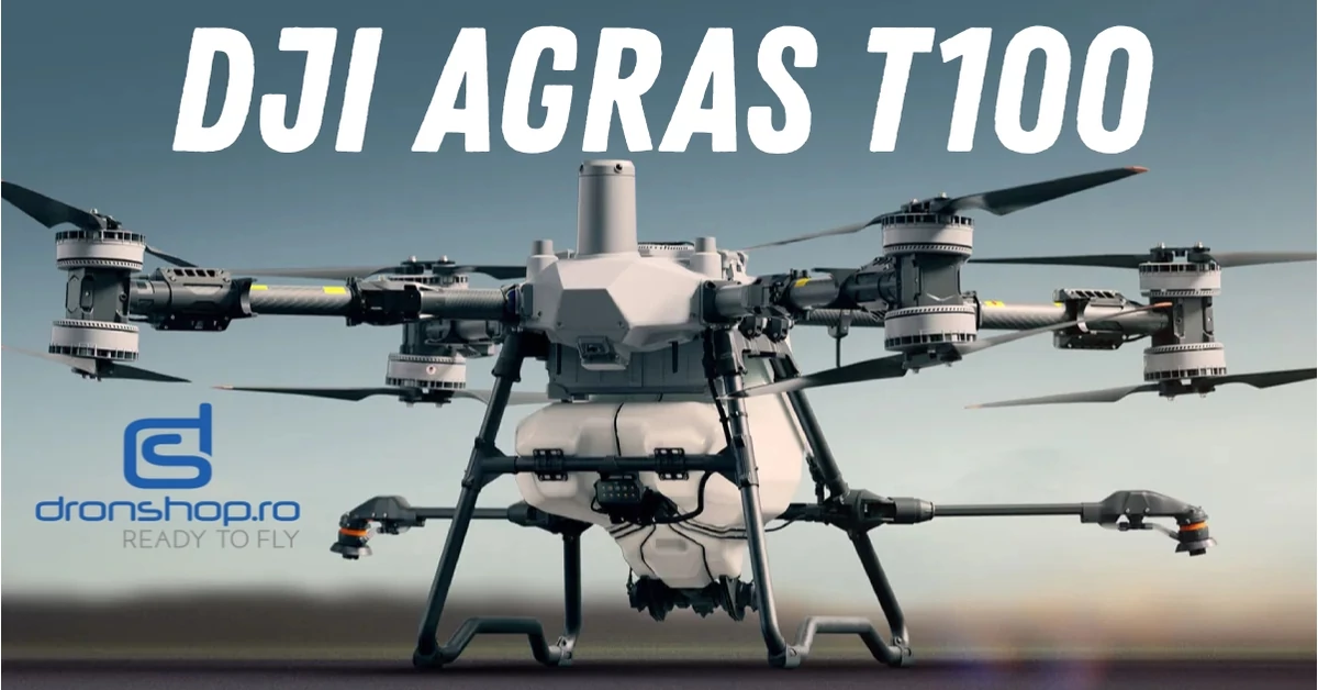 DJI Agras T100: un nou nivel de performanta in agricultura aeriana