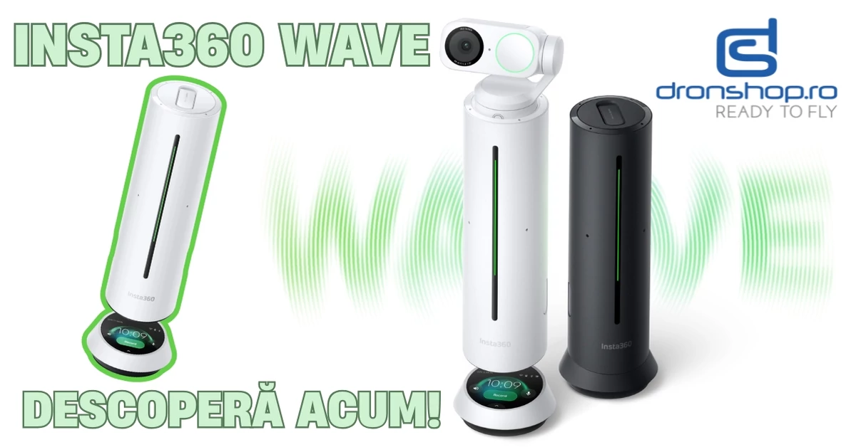 Insta360 Wave - Difuzor AI pentru sedinte si creatori