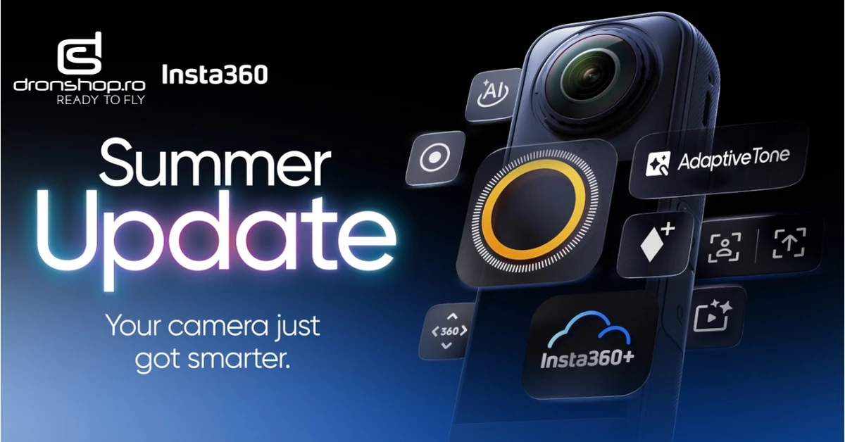 Insta360 X5: Actualizari majore lansate in update-ul de vara