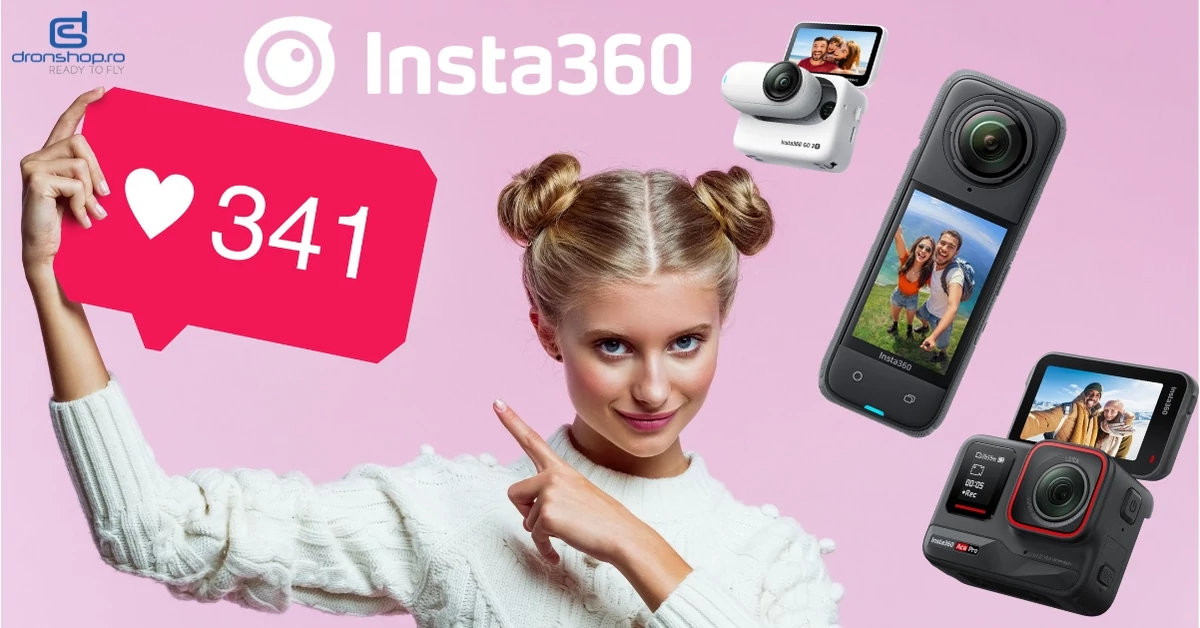 Cele mai bune camere Insta360 pentru creatorii de continut in 2024