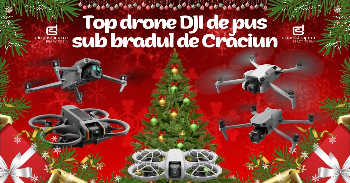 Top drone DJI de pus sub bradul de Craciun