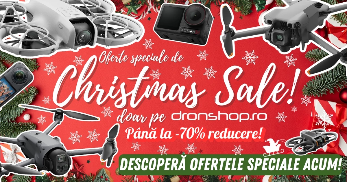 Craciunul Dronelor: Reduceri speciale de Craciun pe Dronshop