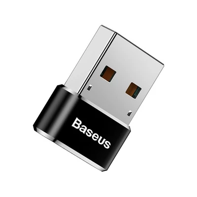 Baseus 3A USB-C–USB-A adapter - Black