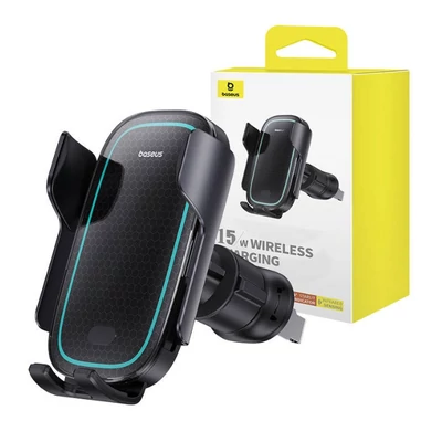 Baseus MilkyWay Pro Wireless Car Charger 15W - Black