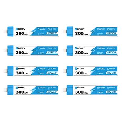 BT2.0 300mAh 1S 30C Battery 8buc