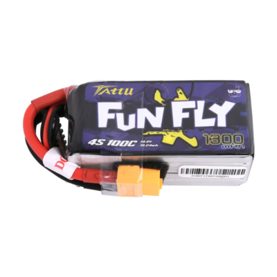 Tattu Funfly 1300mAh 14.8V 100C 4S1P LiPo battery
