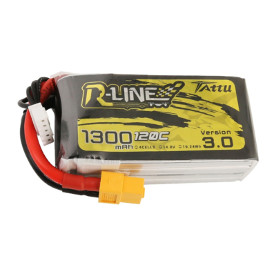 Tattu R-Line V3 LiPo Battery 1400mAh 120C 22.2V XT60