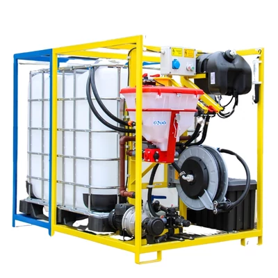 Sistem de amestecare si distribuire a substantelor chimice DroneFiller cu 1 rezervor IBC de 1000 litri