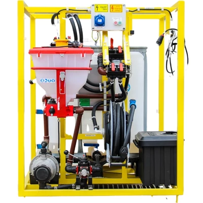 Sistem de amestecare si distribuire a substantelor chimice DroneFiller cu 1 rezervor IBC de 300 litri