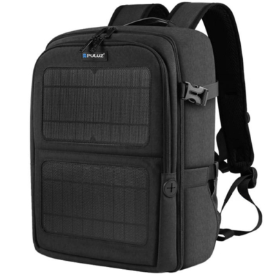 Puluz Waterproof Camera Backpack With Solar Panel