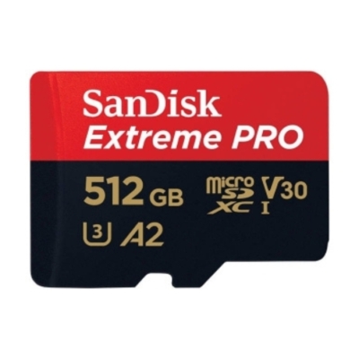 SanDisk Extreme Pro microSDXC 512GB Card 200/140 MB/s UHS-I U3