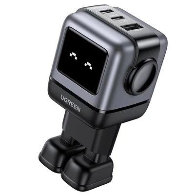 UGREEN Nexode RG 65W Wall Charger - GaN 2xUSB-C - 1xUSB-A - Black