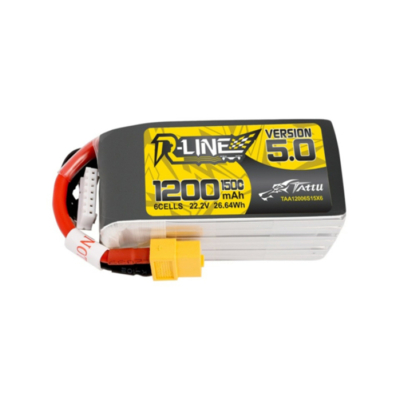 Tattu R-Line 5.0 1200mAh 22.2V 150C 6S1P XT60 Baterie