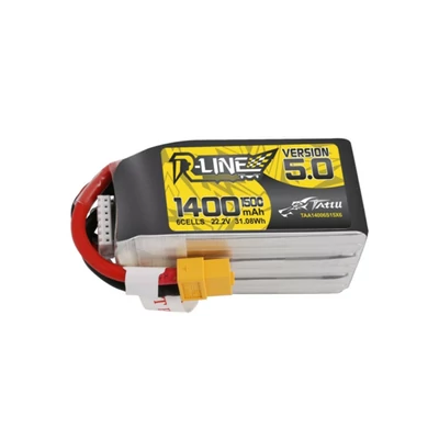 Tattu R-Line 5.0 1400mAh 22.2V 150C 6S1P XT60 Baterie