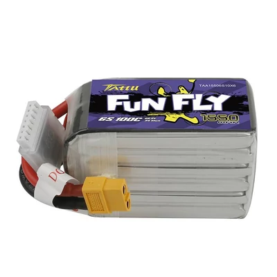 Tattu Funfly 1550mAh 100C 6S Lipo battery XT60