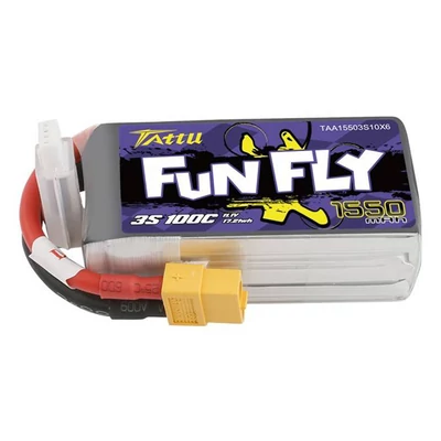 Tattu Funfly 1550mAh 100C 6S Lipo battery XT60