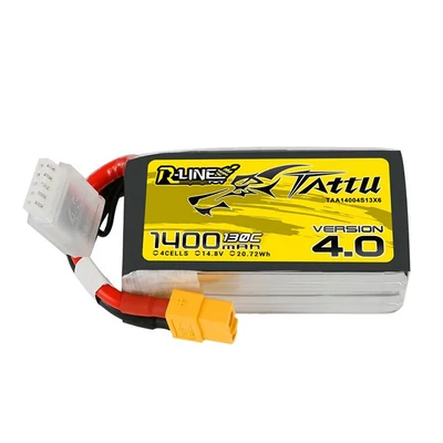 Tattu R-Line 4.0 1400mAh 14,8V 130C 4S1P XT60