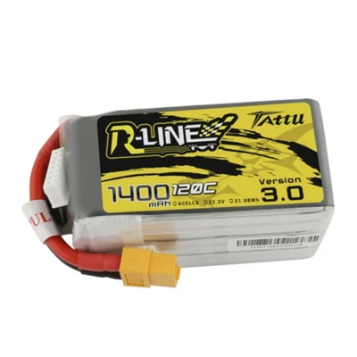 Tattu R-Line V3 LiPo Battery 1400mAh 120C 22.2V XT60