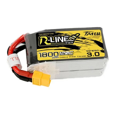 Tattu R-Line Version 3.0 1800mAh 14.8V 120C 4S1P XT60 Baterie