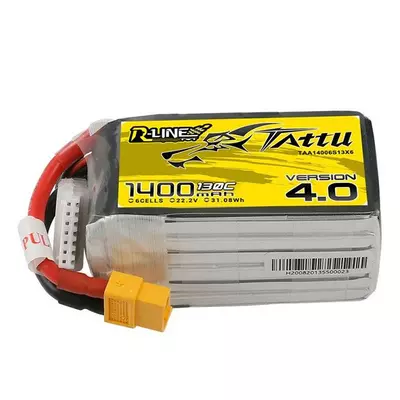 Tattu R-Line 4.0 1400mAh 22.2V 130C 6S1P XT60 Baterie
