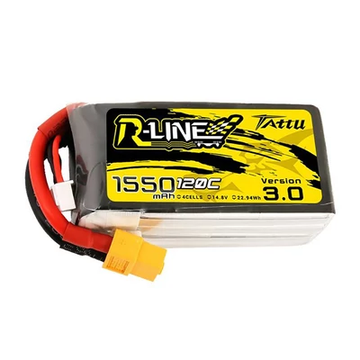 Tattu R-Line Version 3.0 1550mAh 14.8V 120C 4S1P