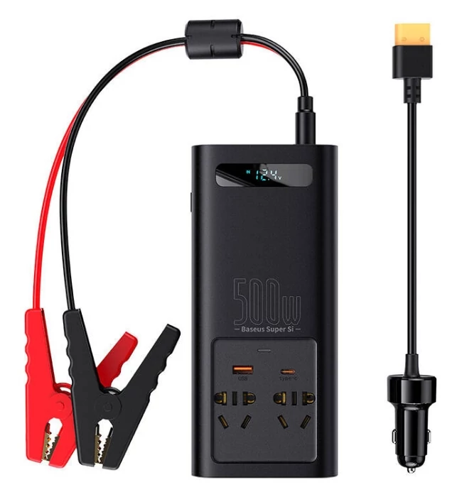 Baseus Power Inverter 500W - 220V - Black