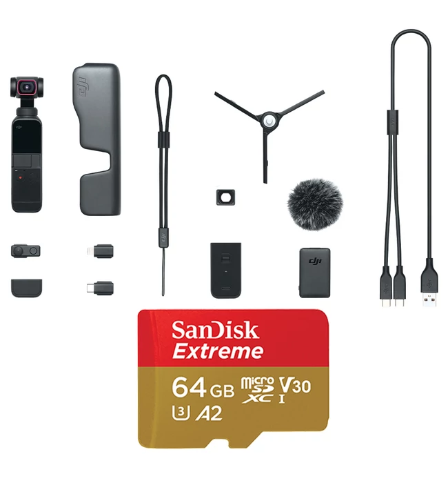 DJI Pocket 2 Creator Combo Memory Bundle