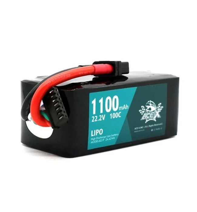 Acehe Ace-X 1100mah 6s 22.2v Lipo Battery