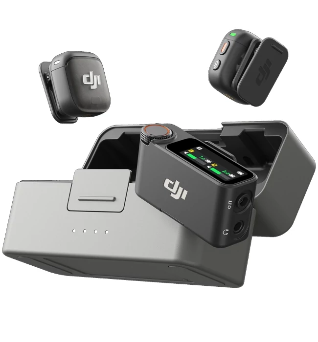 DJI Mic 3 - 2 TX + 1 RX + Charging Case ✓ Magazinul de Drone