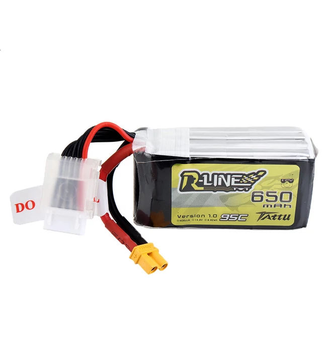 Tattu R-Line 650mAh 4S 95C XT30 LiPo Battery