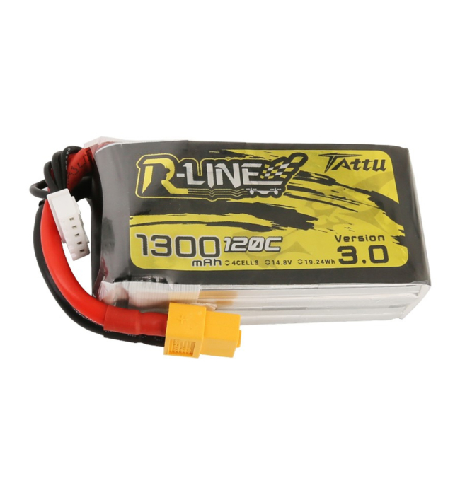 Tattu R-Line V3 LiPo Battery 1400mAh 120C 22.2V XT60