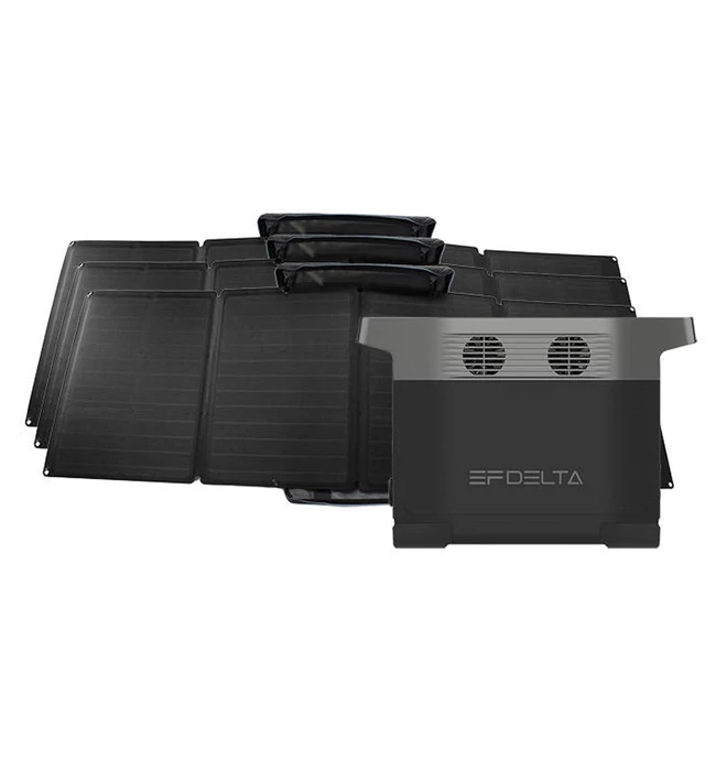 EcoFlow Delta 1300W w 3x 110 w solar panel