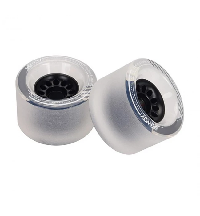 Exway X1 front wheel WHITE/TRANSPARENT - pair