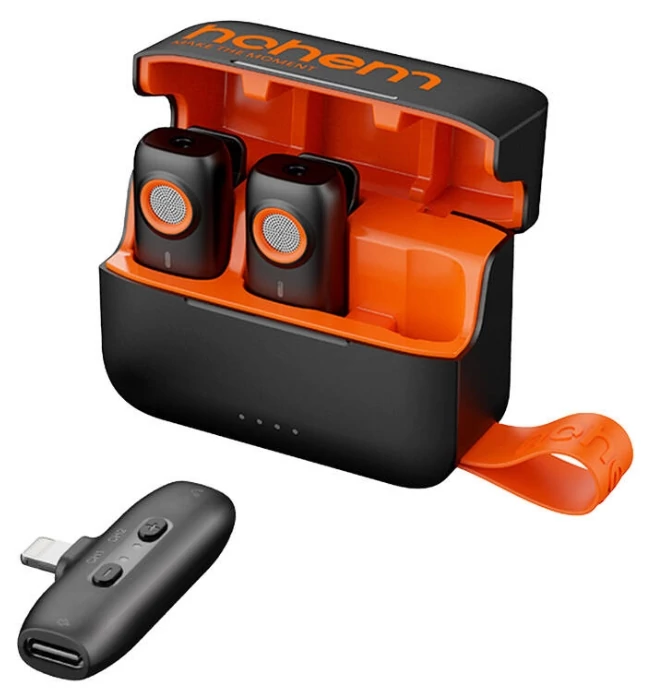 Hohem Wireless Microphone (2TX-1RX-Charging Case)