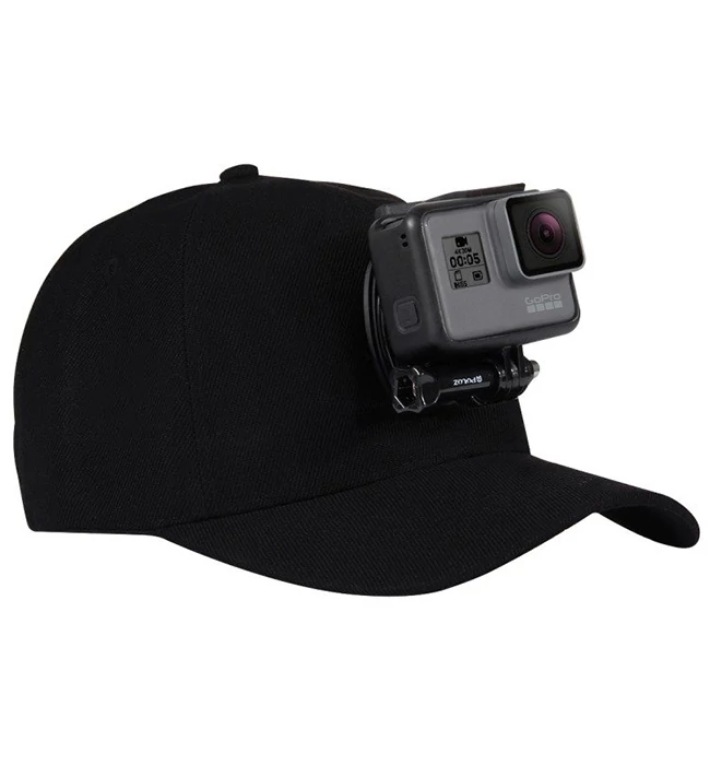 Cap With Universal Camera Mount For Sports Cameras