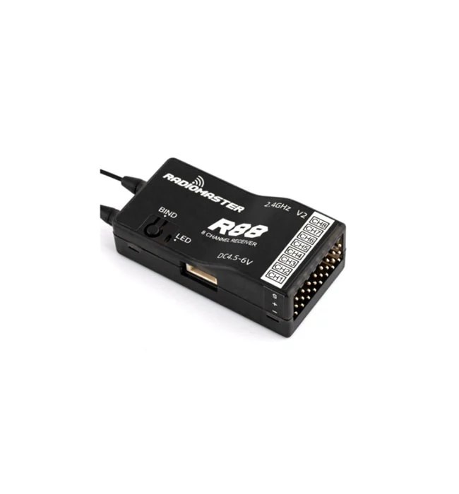 RadioMaster R88 V2 8CH PWM Receiver w/ SBUS - D8/D16/SFHSS