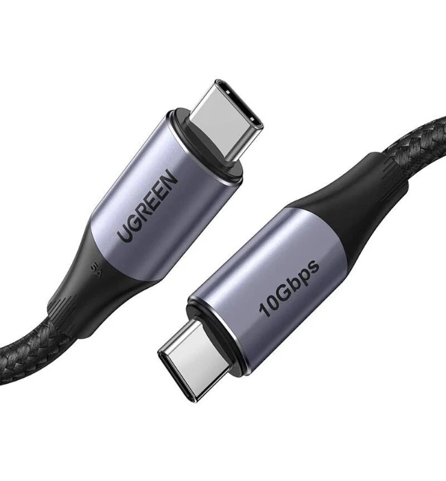 UGREEN USB-C 100W Charging and Data Transfer Cable - Gen2 - 1m - Black