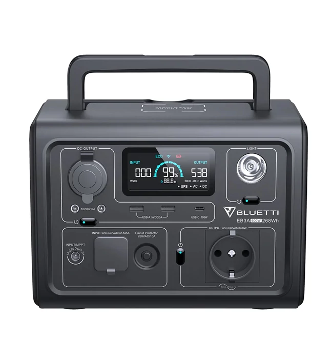 Bluetti EB3A Baterie Portabila | 600W 268Wh