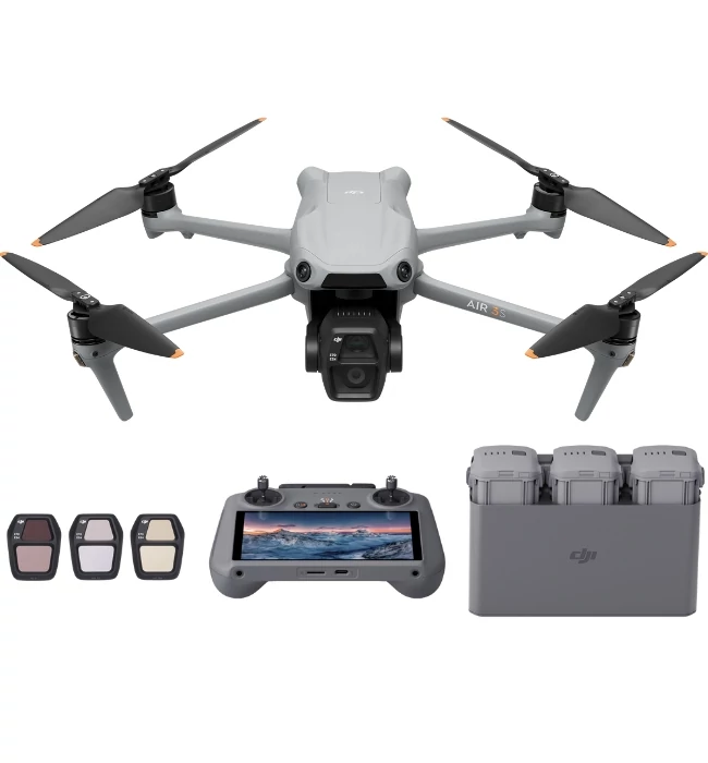 DJI Air 3S Fly More Combo (DJI RC 2) ✓ Magazinul de Drone ✓ Dronshop.ro