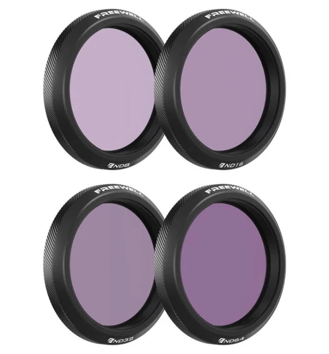 Freewell ND Filter 4 Pack for DJI Osmo Action 5 Pro