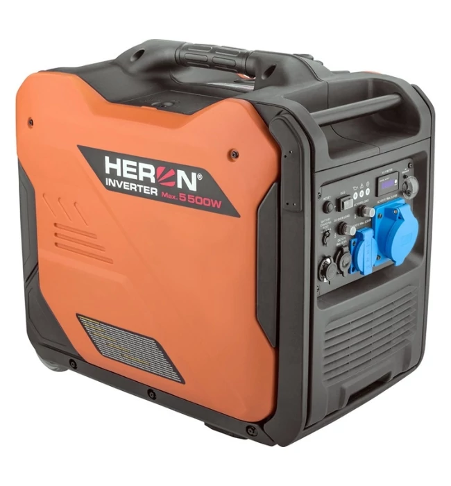 Heron Generator Electric pe benzina - Silentios - 5,0 kVA - 230V - Monofazat - cu Invertor