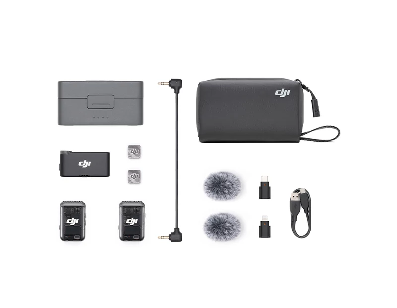 DJI Mic 2 - 2 TX + 1 RX + Charging Case ✓ Magazinul de Drone